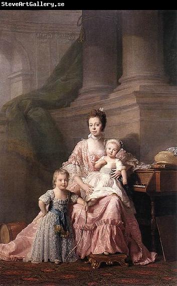 Allan Ramsay Charlotte of Mecklenburg-Strelitz with two of her children